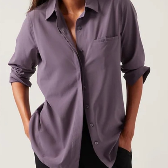 Athleta Urbanite Top In Dusk Violet Size XXS - Picture 2 of 9